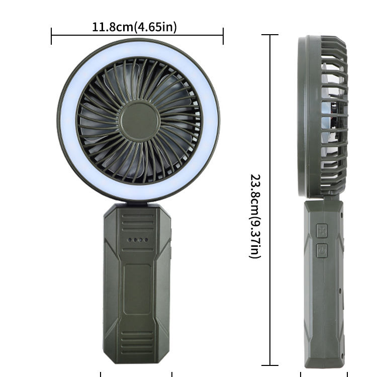 4000mAh Multi muneris Outdoor Mini Handheld Lucerna Fan
