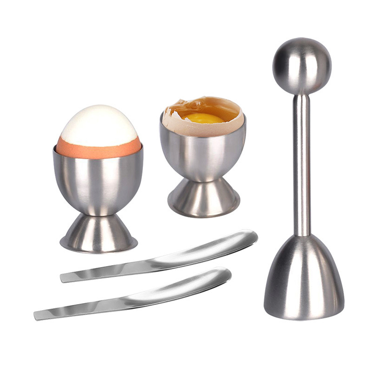 5 PCS Steel Egg Cracker Topper Tool Set