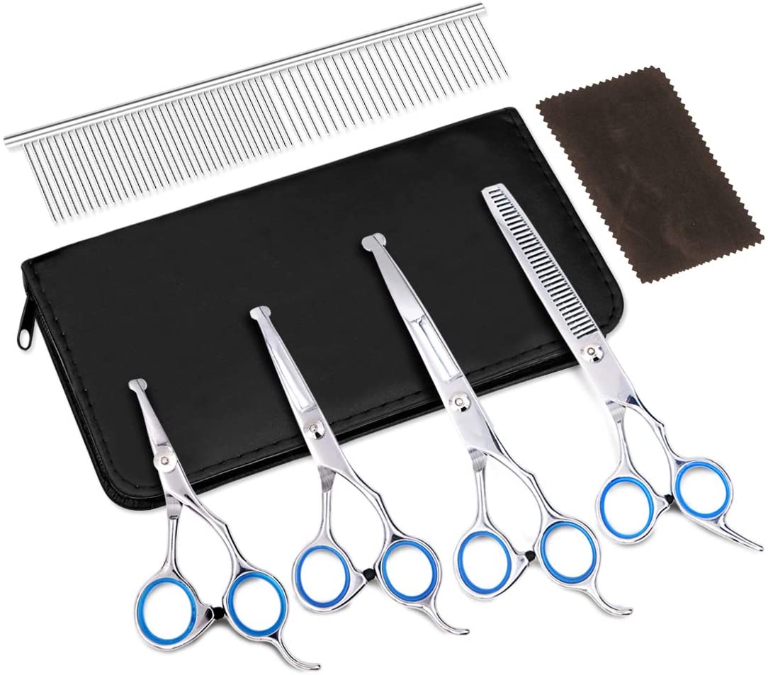 Aliquam Steel 5PCS Cor missum Set Dog Grooming