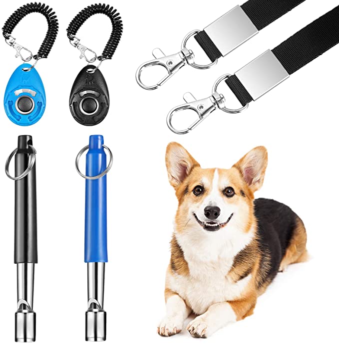 With adjustable 6pcs Dog Training Whistle Clicker Ornamentum