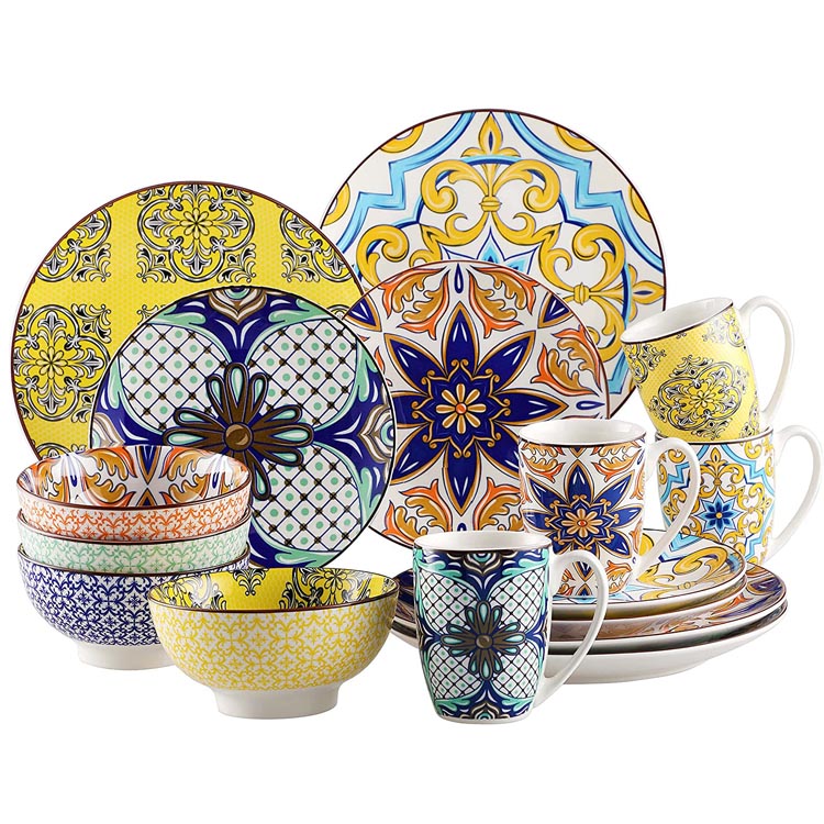 Arabic Style LAETUS Plates et Globos Porcelain Dinnerware