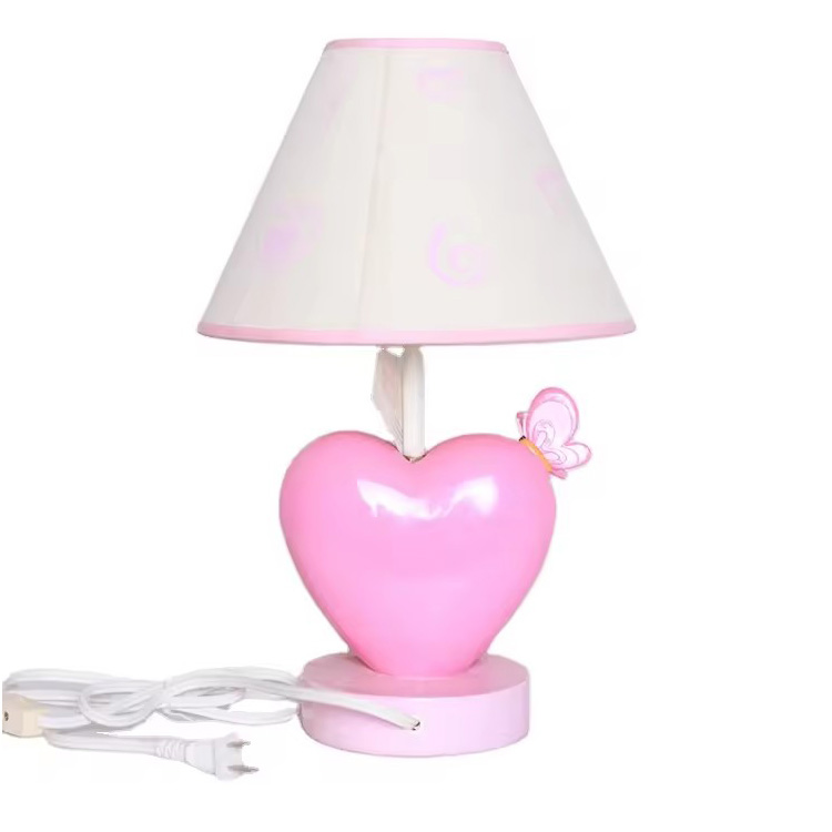Conclave Pink Cordis Figura Fashionable Resinae Mensam lampadibus
