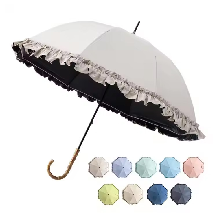 Nigrum tunica pluvia Gear J-figura manubrio Dome Rectum Umbrella