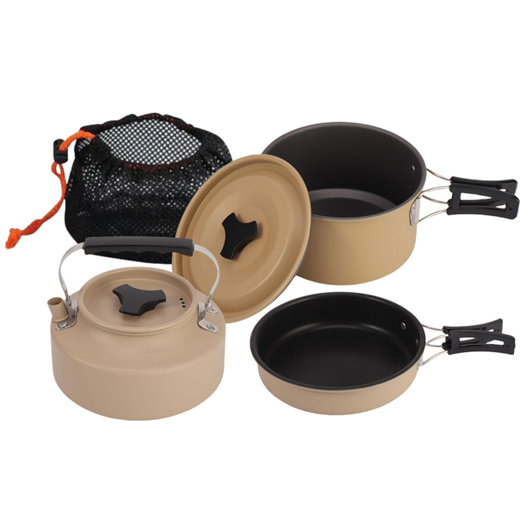 Castra Cookware Pone cum ollae Portable Coquendo olla Set