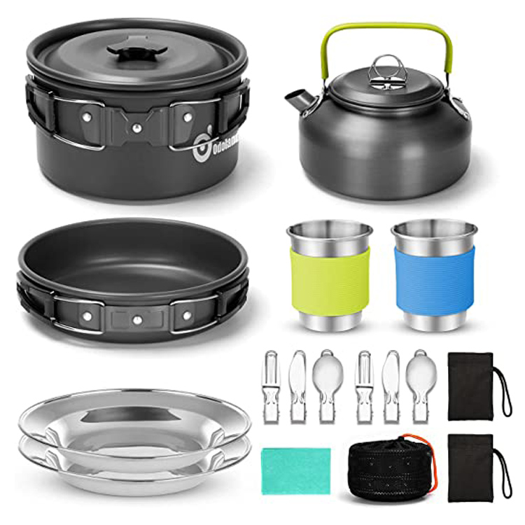 15PCS Portable Outdoor Picnic Coquendo Castra Cookware