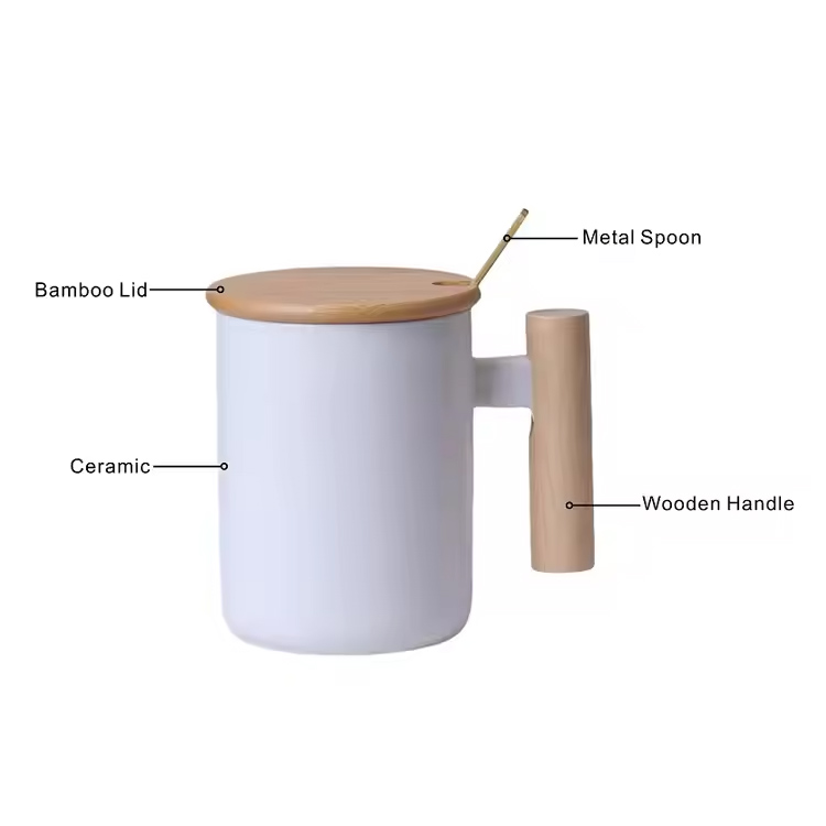 Classic consilio cum ligno Porcelana capulus tea calicem