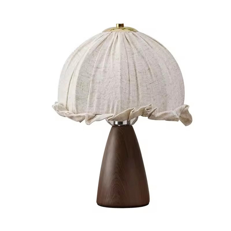 Classic Fabric Linum Shade Modern Ceramic Antique Table Lamp