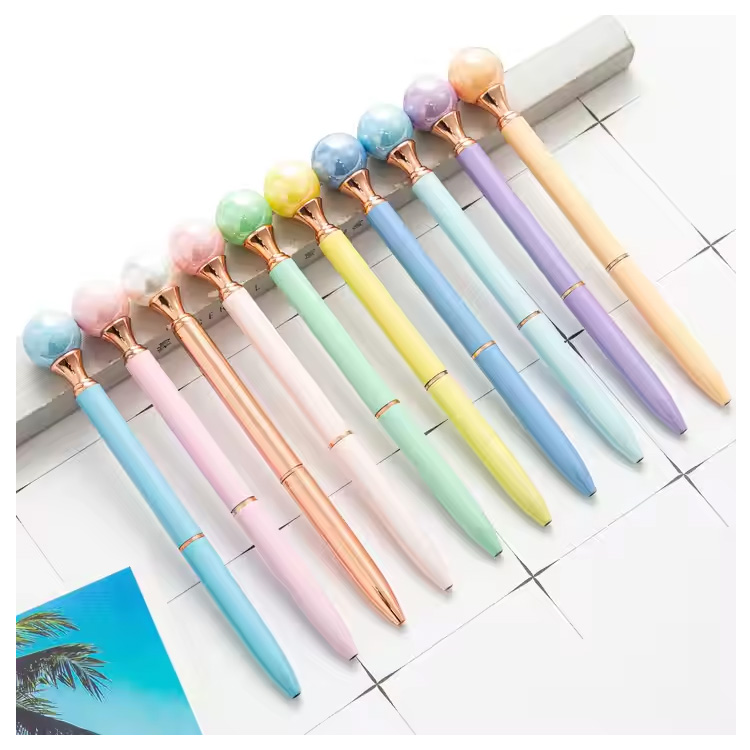 Custom Logo 1.0mm Pearl Ballpoint Pen Multi Colo colui cultum