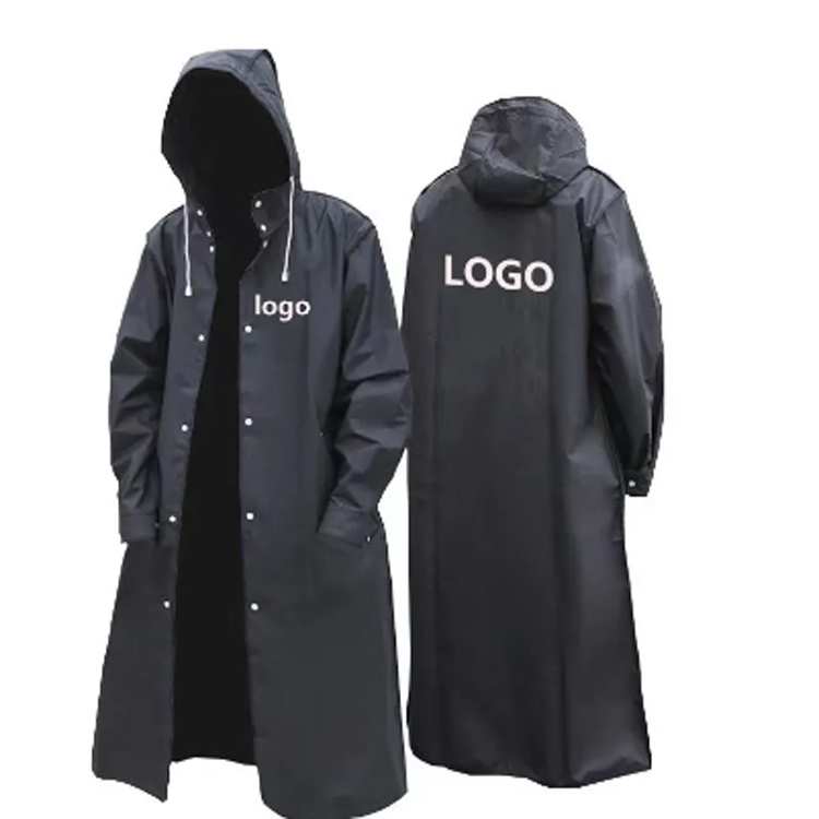 More logo Women homines reusable Hooded Outdoor Raincoats