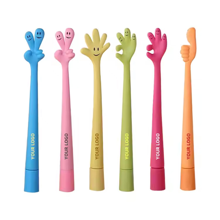 Cute & Lovely Custom Logo Printed 1.0mm Plastic Ballpoint Pen