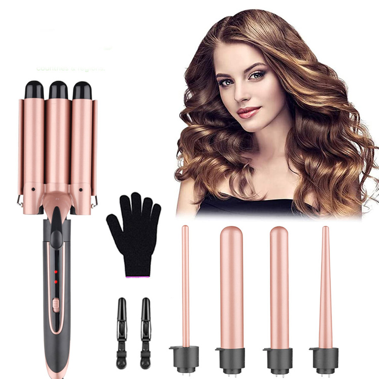 I V In I Wand Set Curling Ferrum Wand