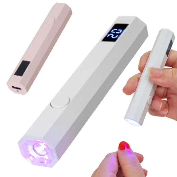 Handheld Manicure Lampam cum Digital Display Mini Pistoria lucerna