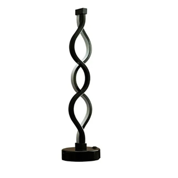 Hot Sale Modern Spiral Unda Figura Creative Study Pluteum Lamps