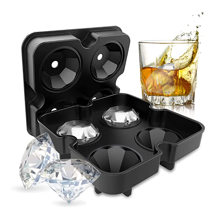 Diamond Silicone Ice Mold Cube Tray