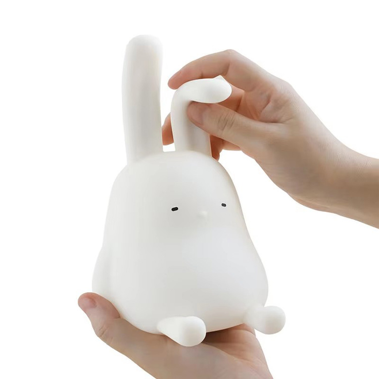 Kids Gift Silicone Lepus Kids Nocturna Bunny Pluteum Lamp