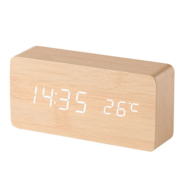 Minimum Price Display USB lignum duxit Digital Table Horologium