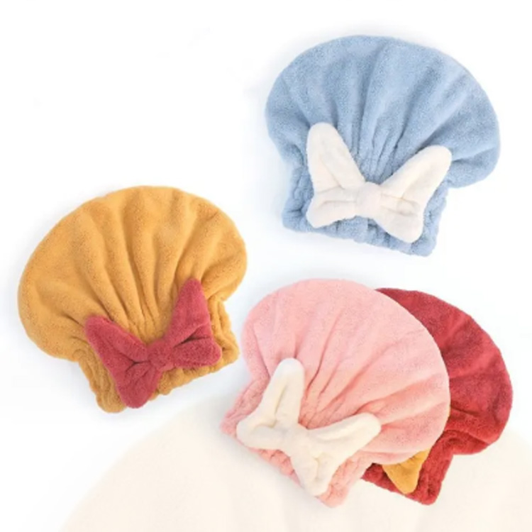 Microfiber capillus siccatio cum arcu nodum imber hat capillos cidar