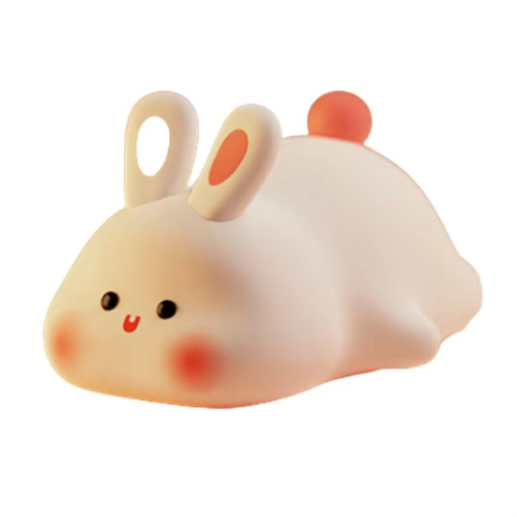 Mini Rechargeable eu mollis Tange Silicone Bunny mensam lucernam