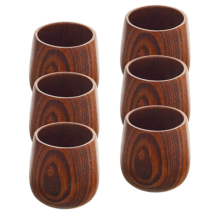 Naturalis solidum bibens Coffee Mug lignea Tea Cup