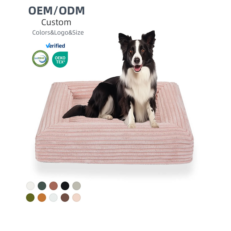Orthopaedicarum canis lectum memoria spumam washable pet lectum