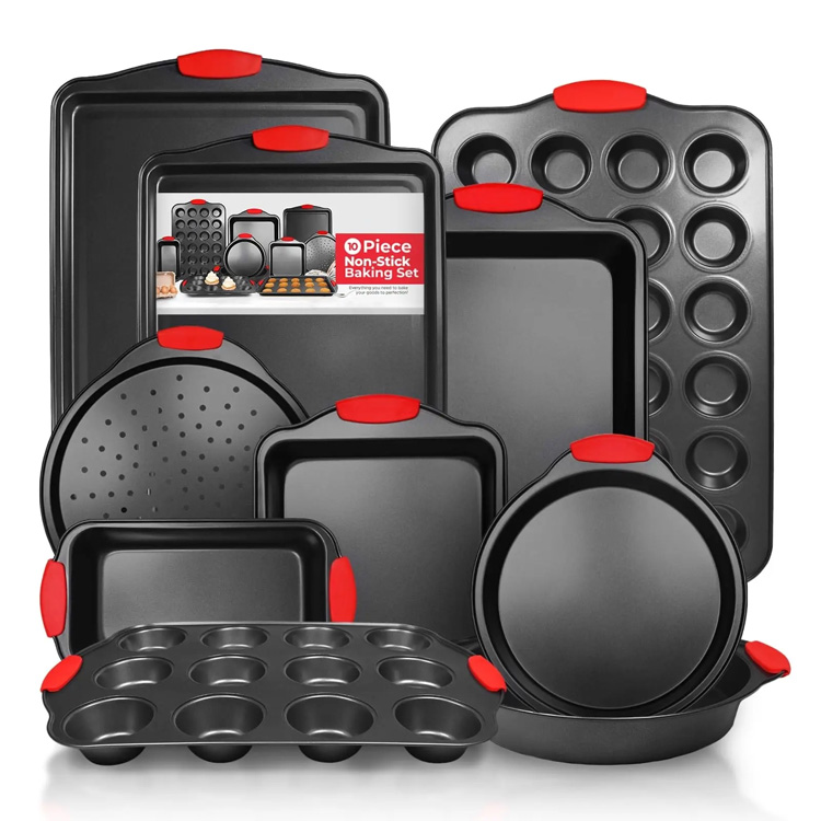 Clibano bakeware non-stelicet carbon ferro 10pcs bakeware paro