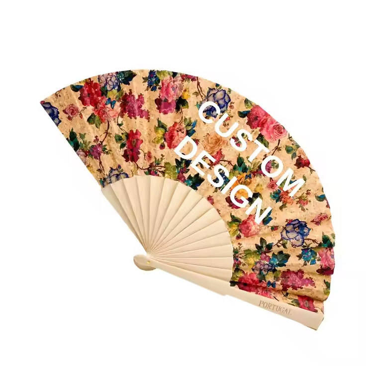 Personalized typis Bamboo lignea Polding manibus fan