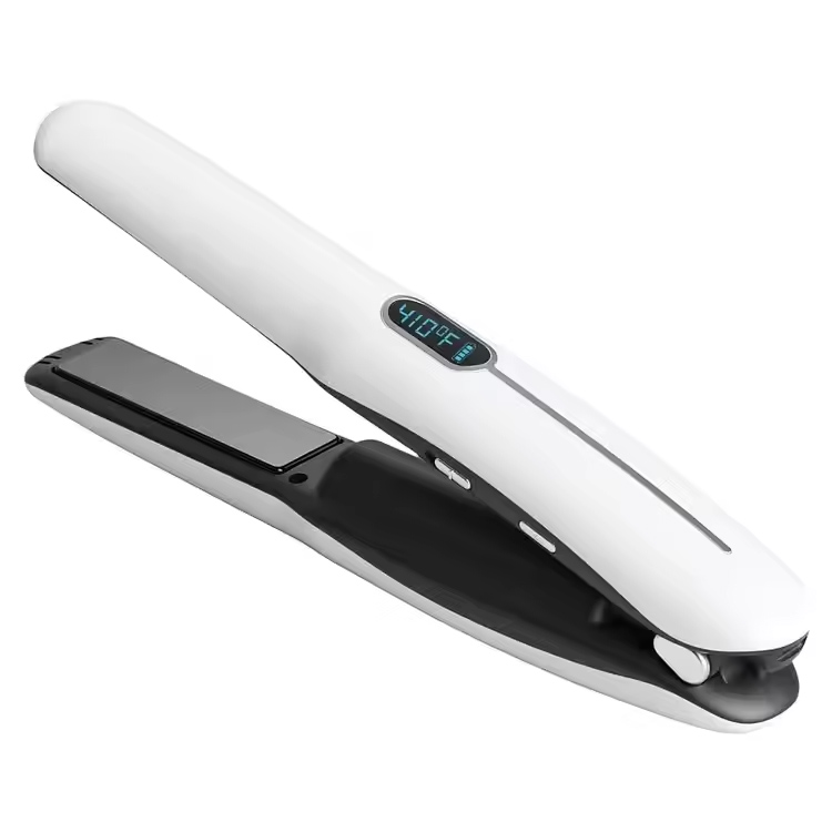 Portable II-in-I Mini cordless capillus straigherener et calamistri ferrum