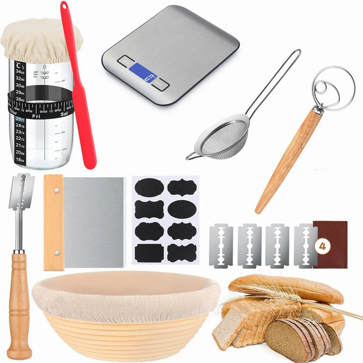 Premium pistoria scale digital culina scale panis canistro set