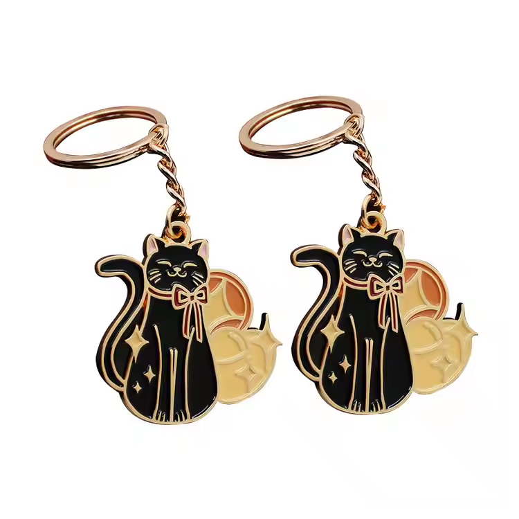 Mollis enamel Keychains LAETUS LARGIFICITIO glossosa metallum