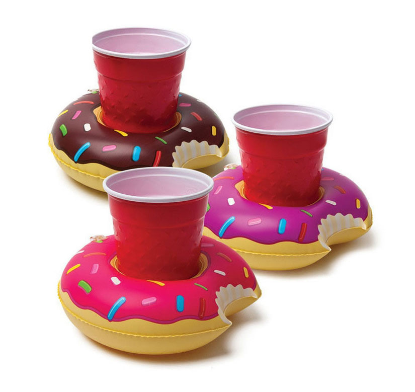 Mauris pellentesque PVC Floating Inflatable Doughnut Cup