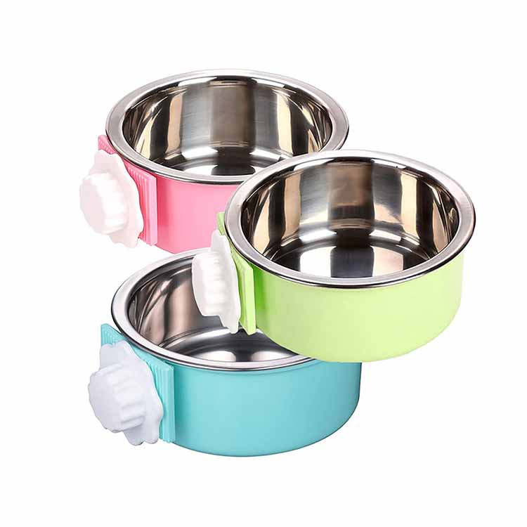 Amovibilibus dignissim Aliquam Steel Pet Bowl aquae cibum Dog Crate