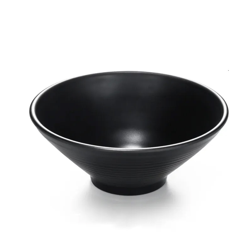 Restaurant A5 High Quality Matte Nigrum Melamine Ramen Crater