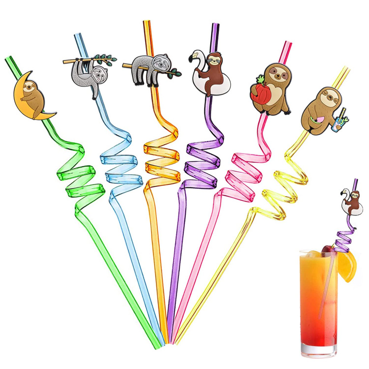 Reusable Party Favores Currus Plastic Bibentes Kids Straws