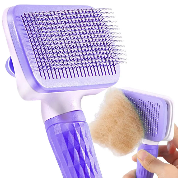 Sui-Purgato Long Brevis Pet Fur una-button Grooming tool