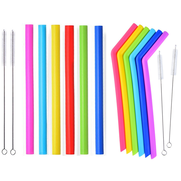 Flexibile Reusable Tumbler Silicone bibens Straws