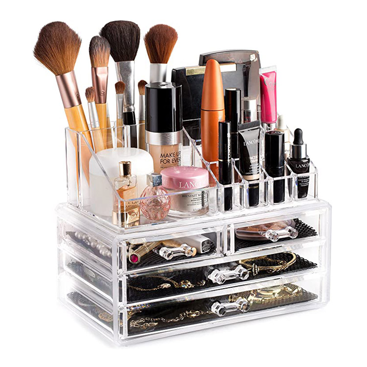 Stackable Acrylic Medicamine Repono Box rutrum Organizer