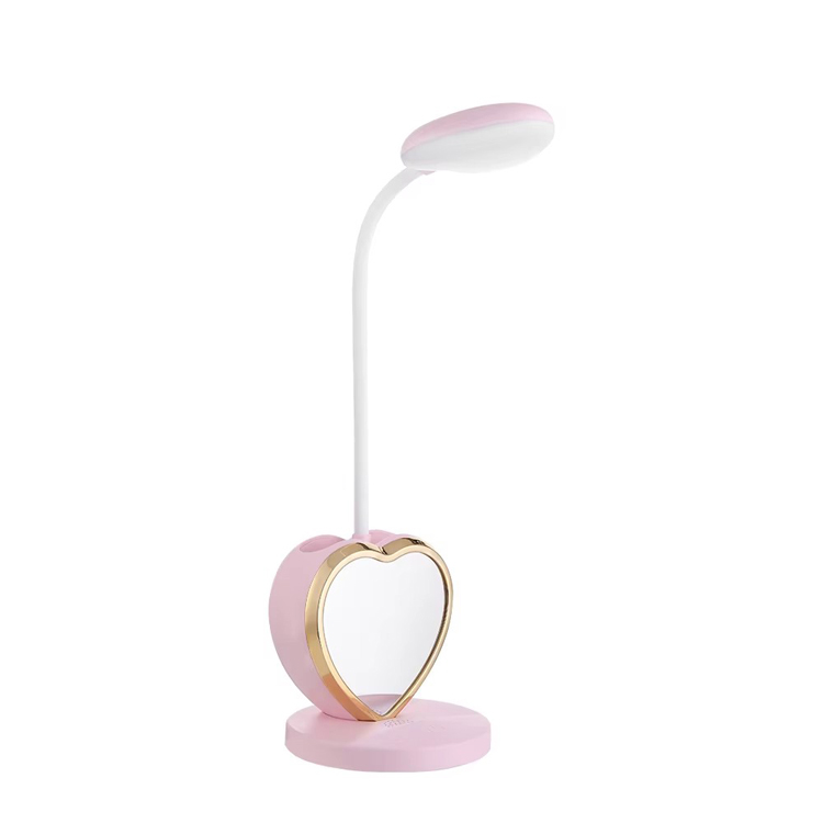 USB Rechargeable Tactus rutrum Speculum Amoris mensa lampadis
