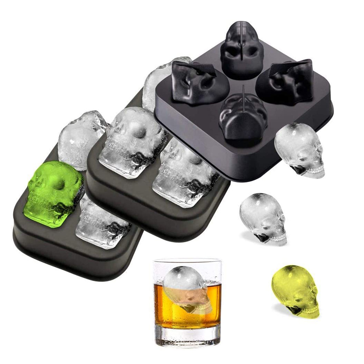 Cupam 3D Calvariae Silicone Ice Mold Cube Tray