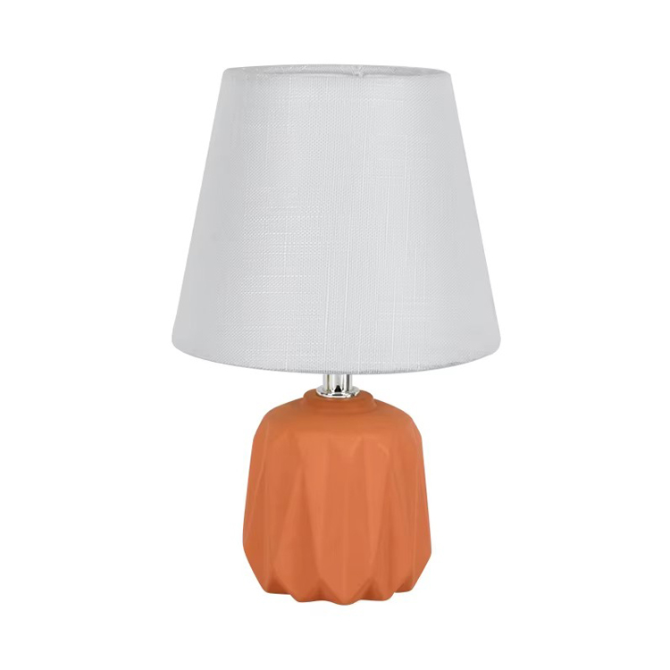 Lupum Modern Design Ceramic Base Orange Table Lamp