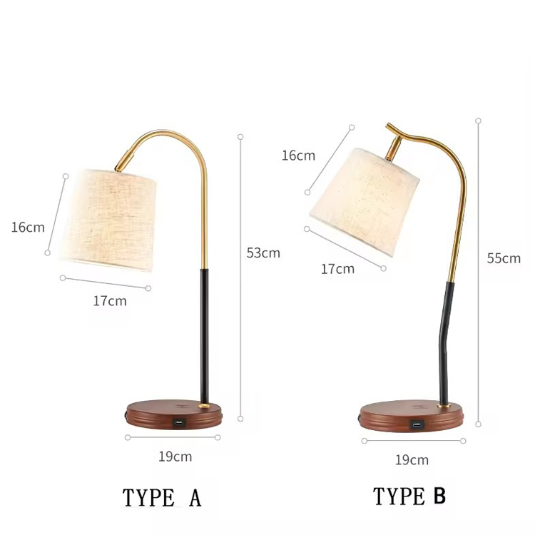 Wooden Wireless Charger Home Decor Luxuria Mensam Lamp